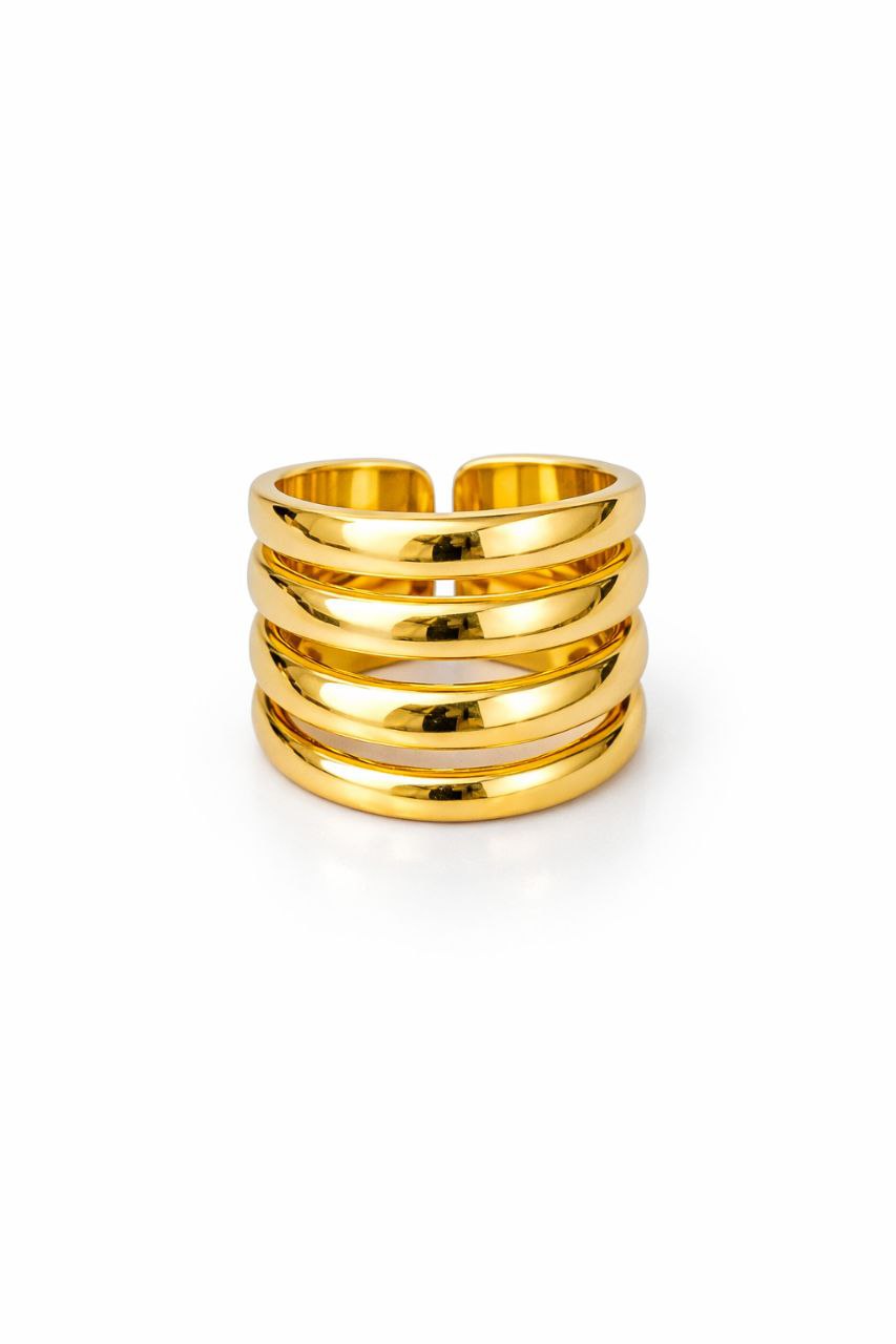 Anillo Golden Stack