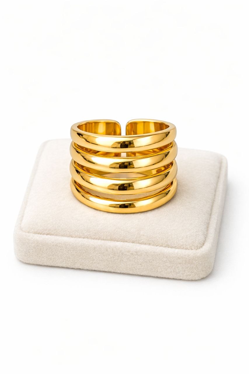 Anillo Golden Stack