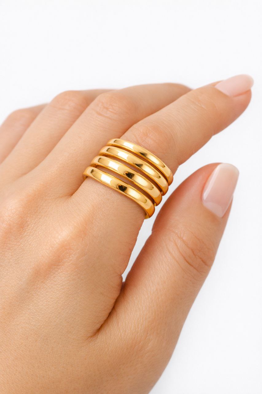 Anillo Golden Stack