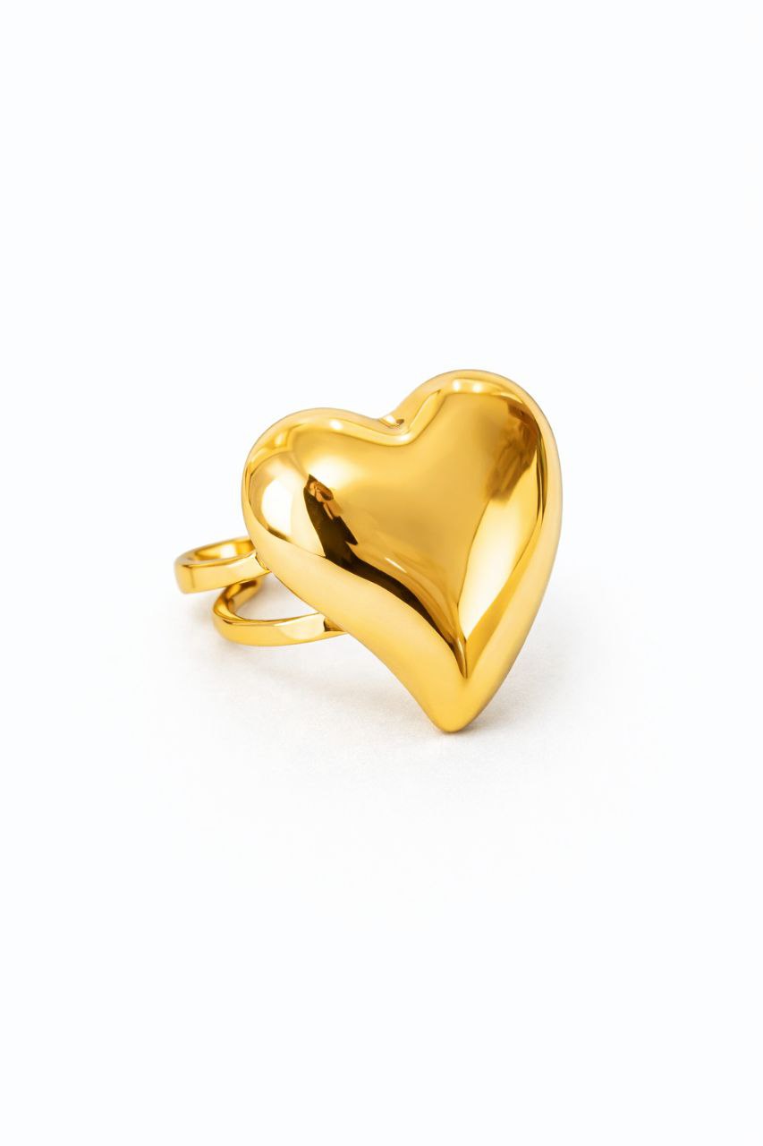 Anillo Corazón Dorado