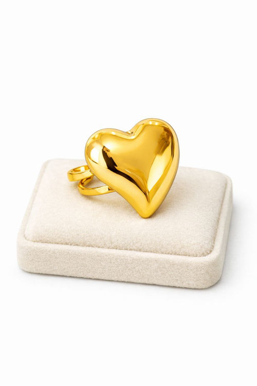 Anillo Corazón Dorado