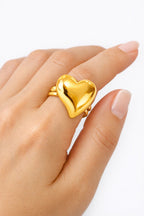 Anillo Corazón Dorado
