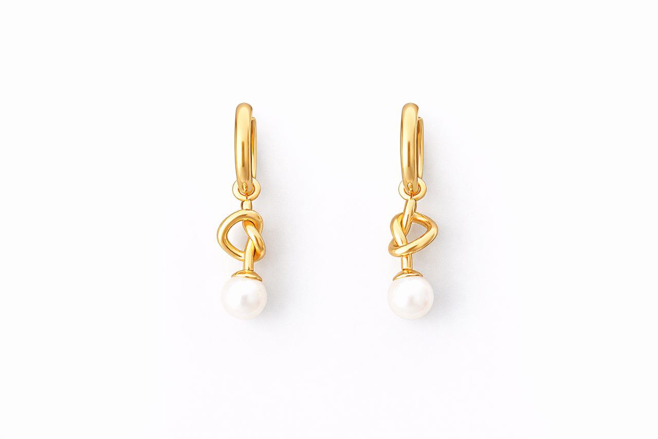 Pendientes Nudo Perla