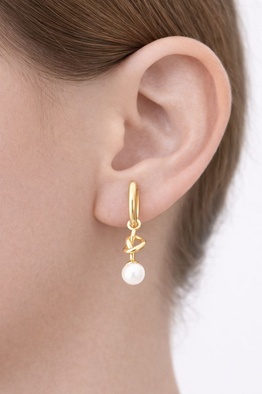 Pendientes Nudo Perla